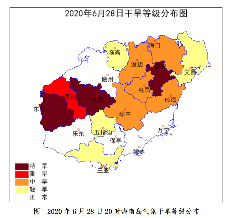 海南省气象部门本周增雨作业建议:6月29日～30日,海南岛的南部和西北