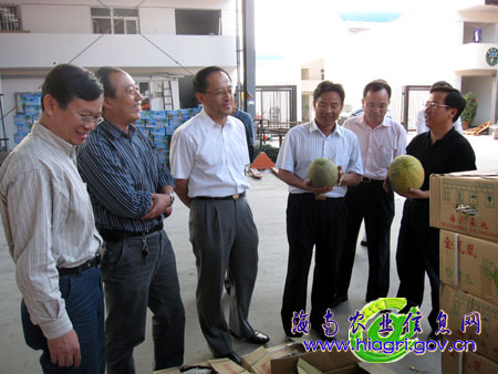 省农业厅组团赴考察天津农产品批发市场 -- 海